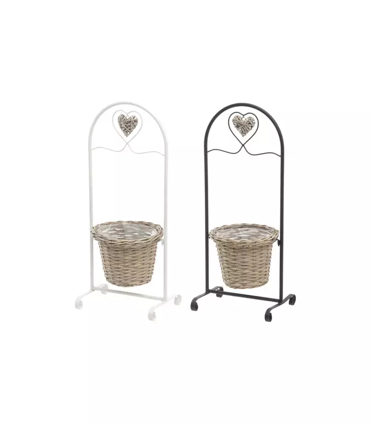 Syd=C3=A4naiheinen kukkateline muovitetulla ruukulla. - Ulkoruukut - 6410413019041 - 1