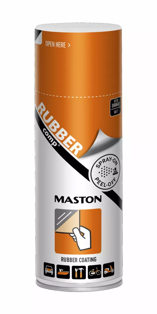 RUBBERCOMP 400ML NEON ORANSSI - Spraymaalit - 6412490027391 - 1