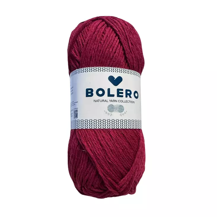 Lanka slim cotton 50g burgundy 05-37 - Puuvillalangat - 6438506019631 - 1