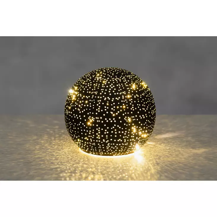 3D LED Koristelasipallo 12 cm - Valohahmot ja valokoristeet - 6410416482781 - 1