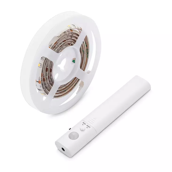LED NAUHA 1M PIR 4XAAA HARJU - LED valonauhat - 6438140414601 - 1