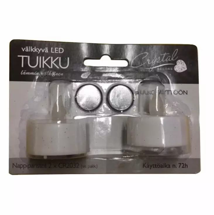 LED TUIKUT 2KPL/PKT SIS.PARISTOT - LED-kynttilät - 6438159080491 - 1