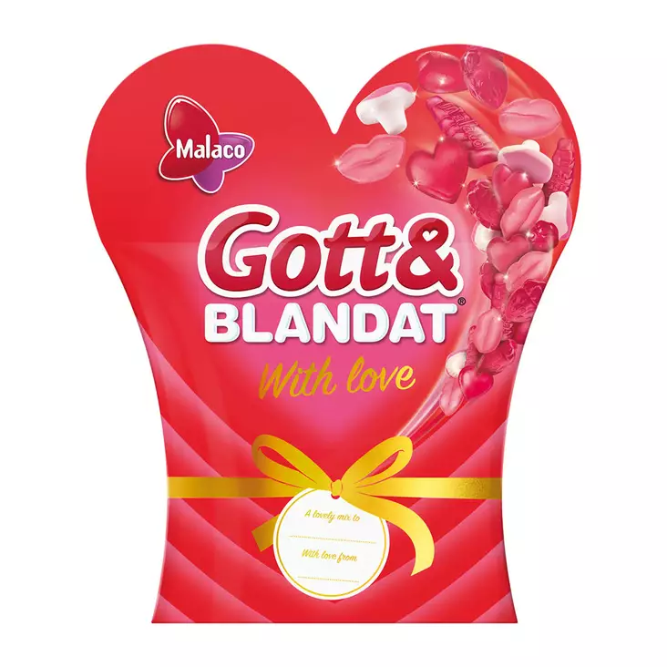 Malaco Gott&Blandat With Love 200g - Makeiset ja naposteltavat - 7310350504541 - 1