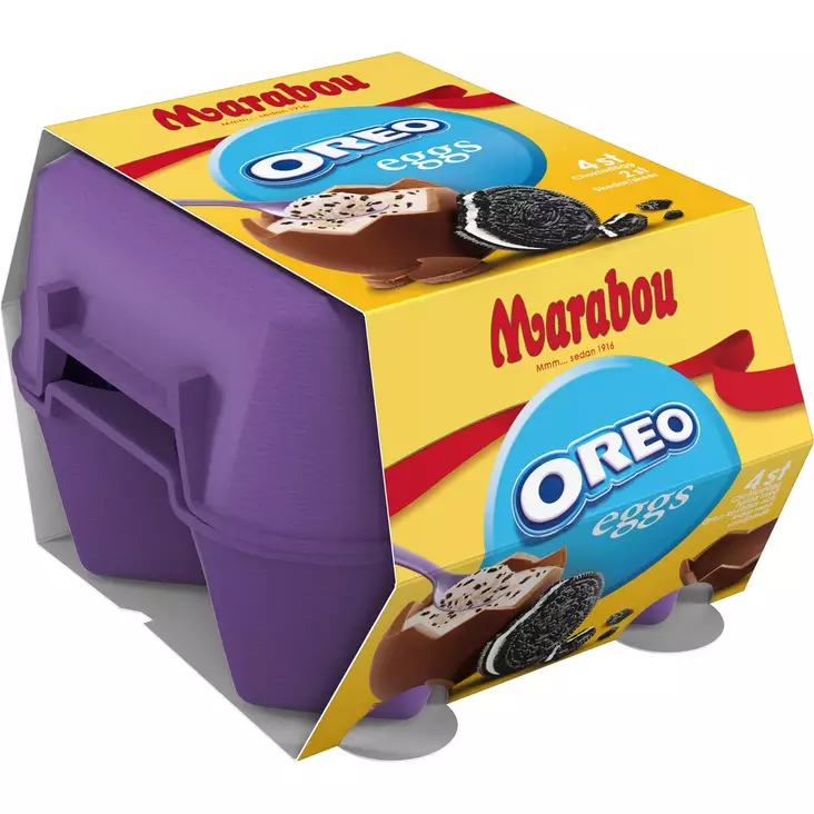 Marabou Eggs suklaamuna Oreo 128g - Suklaat - 7622210804761 - 1
