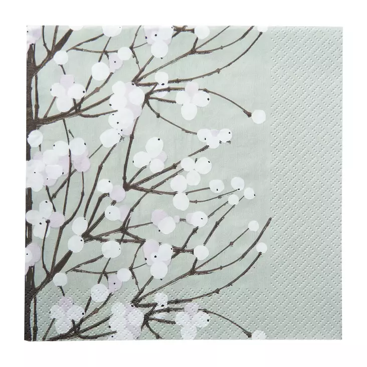 Servetti Marimekko Lumimarja salvi 33cm - Lounas-servetit 33x33 - 6411633140331 - 1