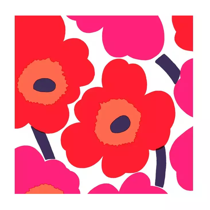 Marimekko lautasliina Unikko 24cm - Kahviliinat 24x24 - 6411632140011 - 1