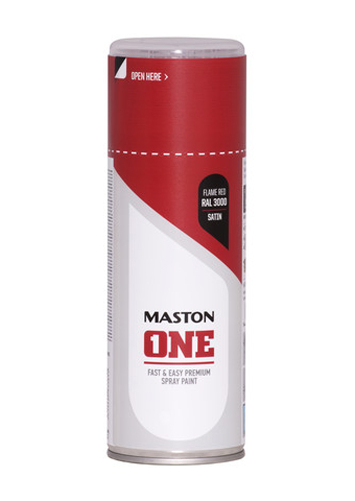 MASTON ONE TULENPUNAINEN 3000 400ML - Spraymaalit - 6412490033811 - 1