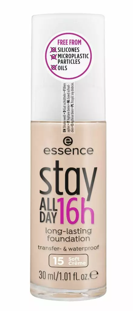 MEIKKIVOIDE essence stay ALL DAY 16h pitkäkestoinen meikkivoide 15 30ml - Meikkivoiteet ja peitevoiteet - 4059729308191 - 1