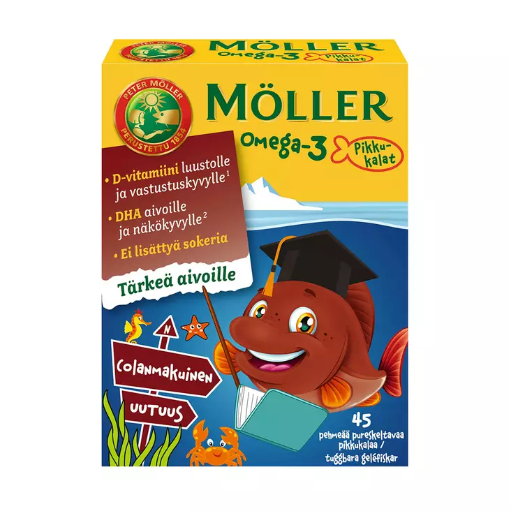 Möller 45kpl Omega-3 Pikkukalat Colanmak - Ravintolisät ja vitamiinit - 7070866036041 - 1
