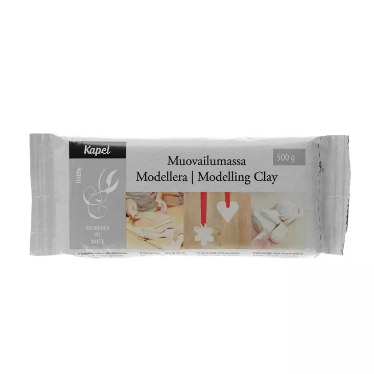 MUOVAILUMASSA VALKOINEN 500G - Muovailuvahat ja -massat - 6410410152031 - 1