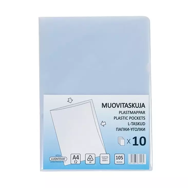 MUOVITASKUJA 10KPL L-TASKU 115 MIC PAKS - Kontaktimuovit ja muovitaskut - 6416965672161 - 1