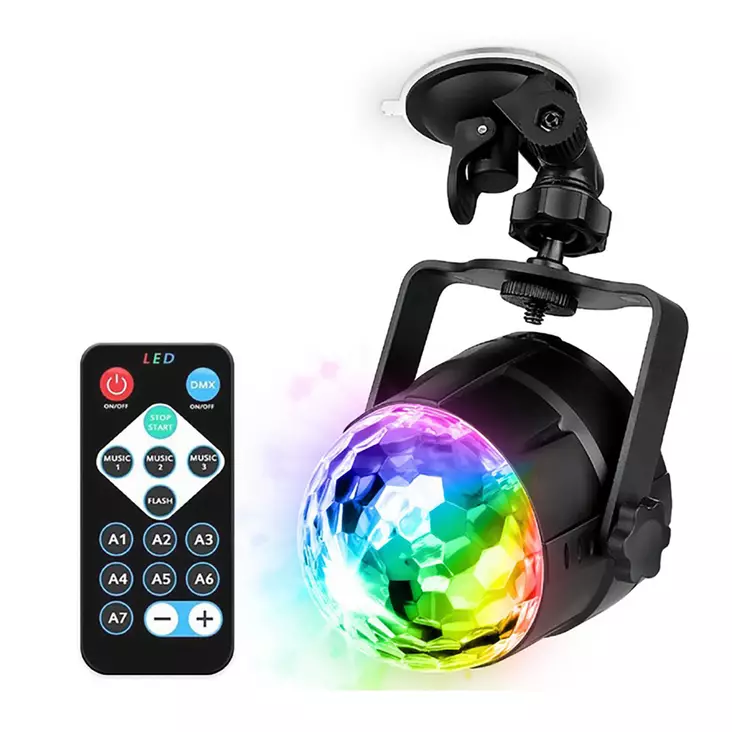 Music ääniaktivoituva LED-värivalo - Roolileikit ja asut - 6418859064021 - 1