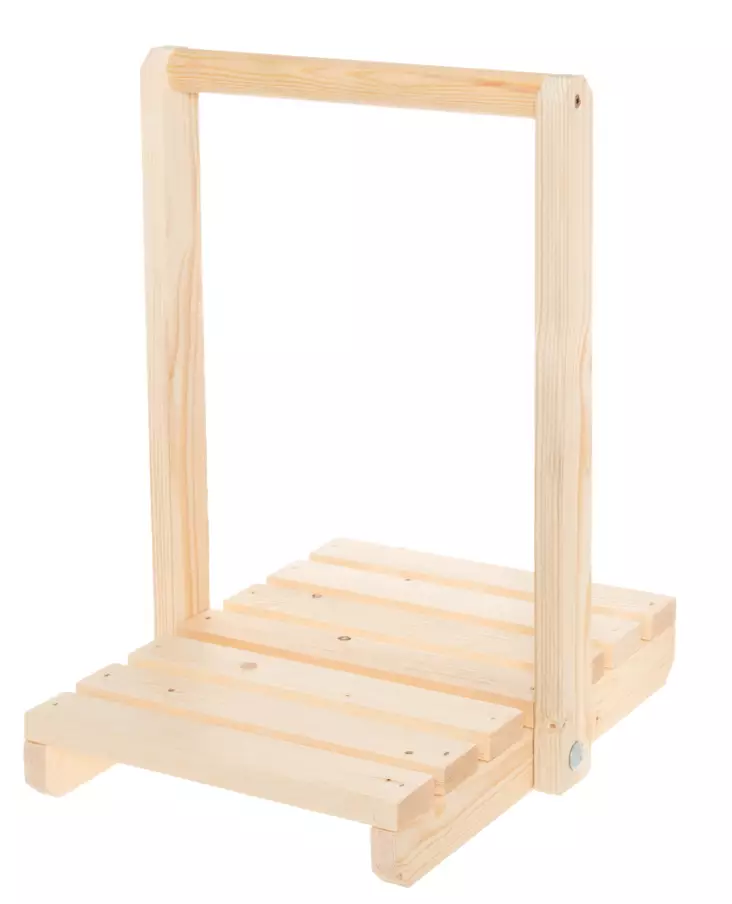 Puusta valmistettu puunkantoteline. Kokoontaittuva. - Tulisijatarvikkeet - 6410413232631 - 1