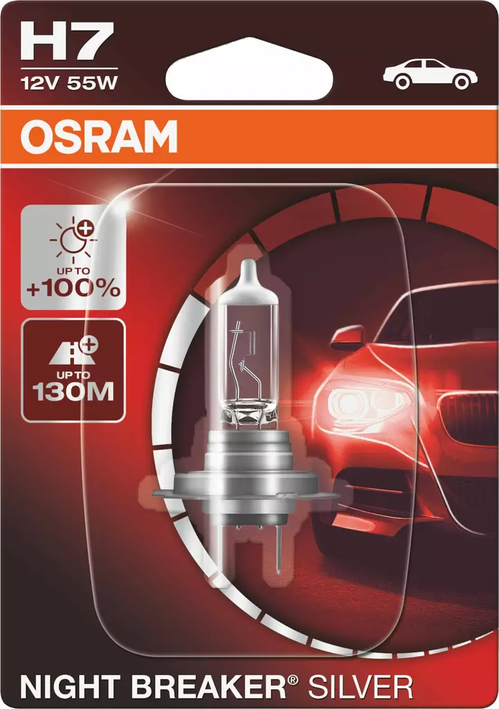 OSRAM H7 NIGHT BREAKER - Polttimot ja polttimotarvikkeet - 4052899992511 - 1