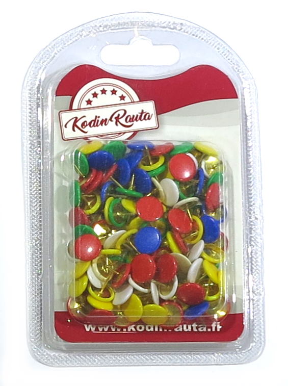 PAINONASTA 100KPL VÄRIKÄS - Yleiset konttoritarvikkeet - 6438417018631 - 1