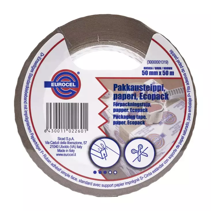 PAPERITEIPPI 50x50 ruskea - Pakkausteipit ja yleisteipit - 6430011022601 - 1
