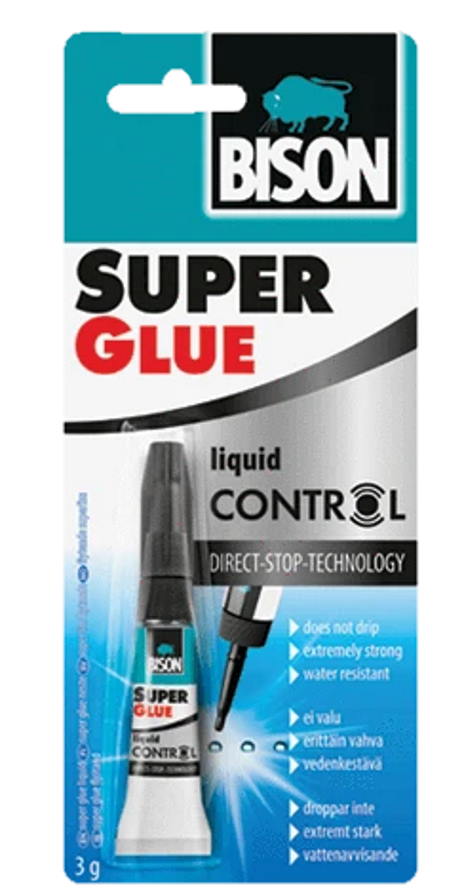 PIKALIIMA BISON Super Glue Control 3 g - Pikaliimat - 8710439253121 - 1