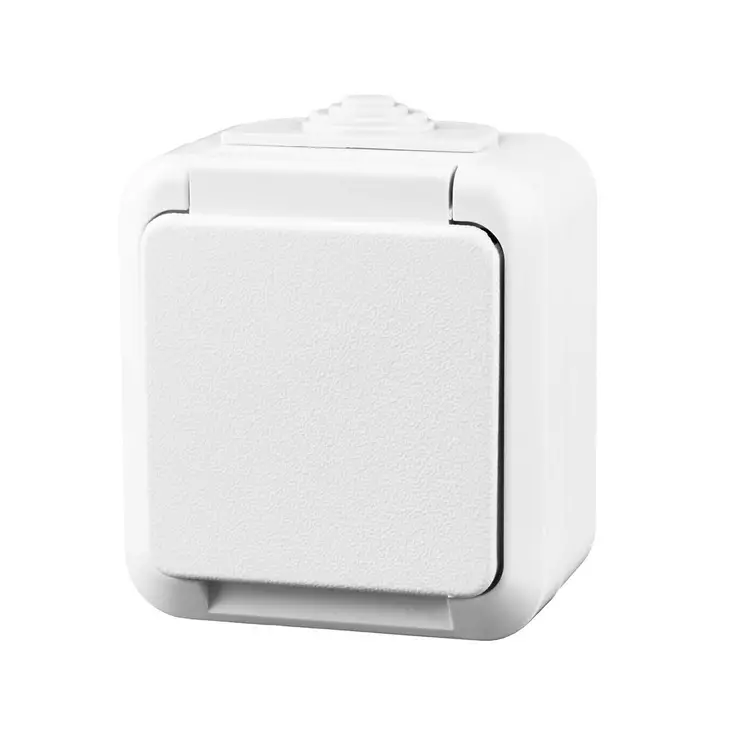 Airam 1-osainen pistorasia maadoitettu I - Pistorasiat, haaroittimet ja kytkimet - 6435200204431 - 1