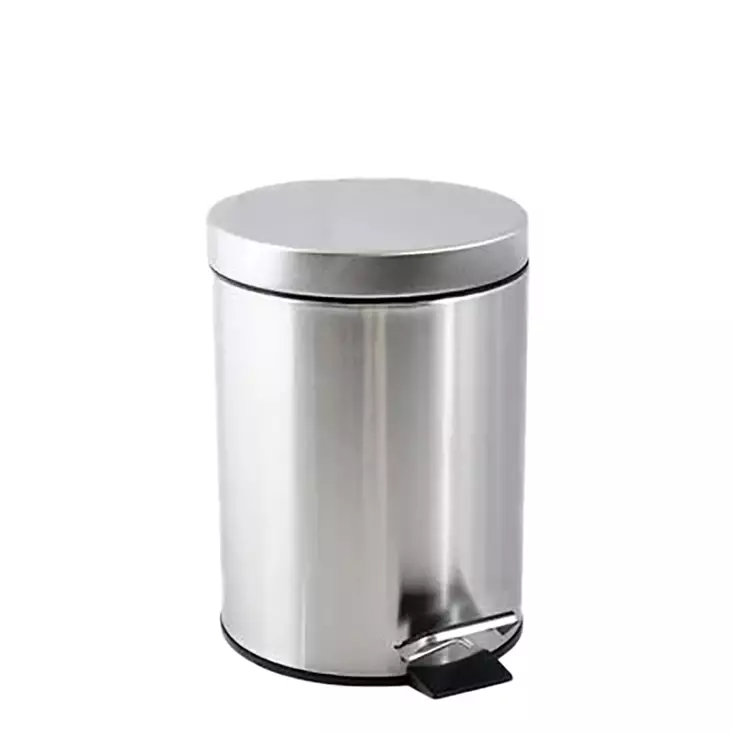 Teräksen värinen poljinroskis. - Poljinroskikset - 6438159998031 - 1