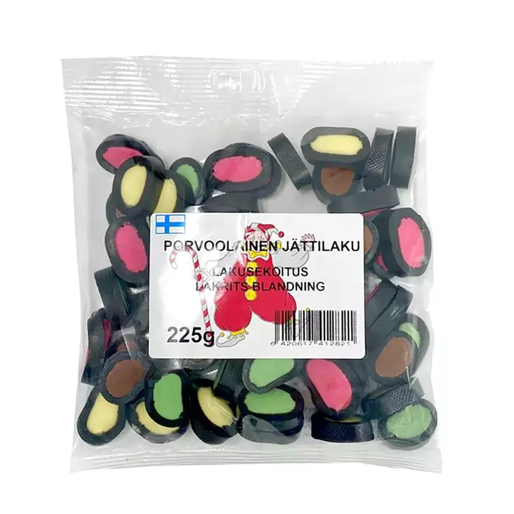 PORVOOLAINEN JÄTTILAKU 225G - Makeiset ja naposteltavat - 6420617412821 - 1