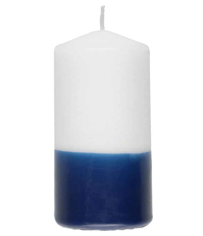 sinivalkoinen p=C3=B6yt=C3=A4kynttil=C3=A4 - Pallokynttilät ja pöytäkynttilät - 6410416226071 - 1