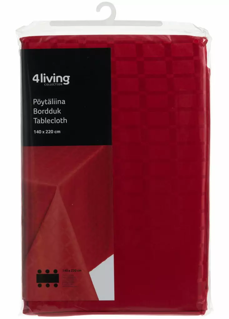 P=C3=96YT=C3=84LIINA PUNAINEN - Joulukoristetekstiilit - 6410412142511 - 1