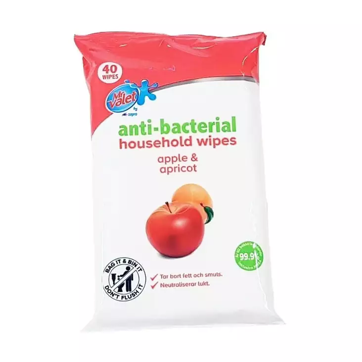 Puhdistusliinat 40kpl omena-aprikoosi - Desifiointiaineet - 8690510115961 - 1