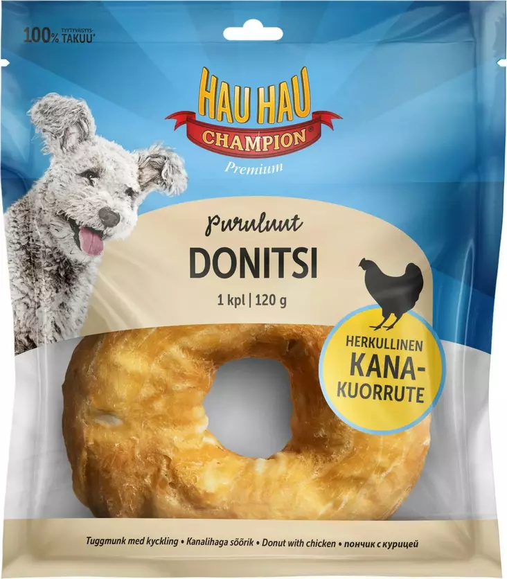 PURULUU DONITSI KANALLA 15CM 120g - Koiranruoat ja herkut - 6430069589491 - 1
