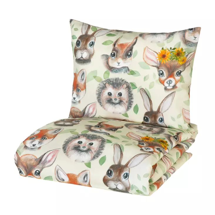 Pussilakanasetti Woodland - Pussilakanat, petivaatteet ja tyynyt - 6410416549231 - 1