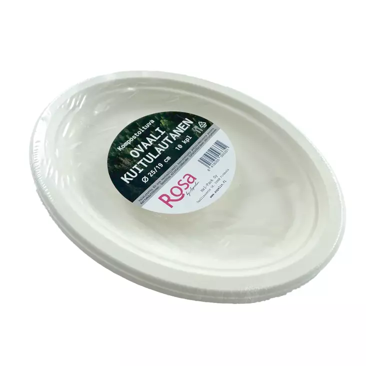FSC LAUTANEN OVAALI 10KPL - Kertakäyttölautaset - 6418055093351 - 1