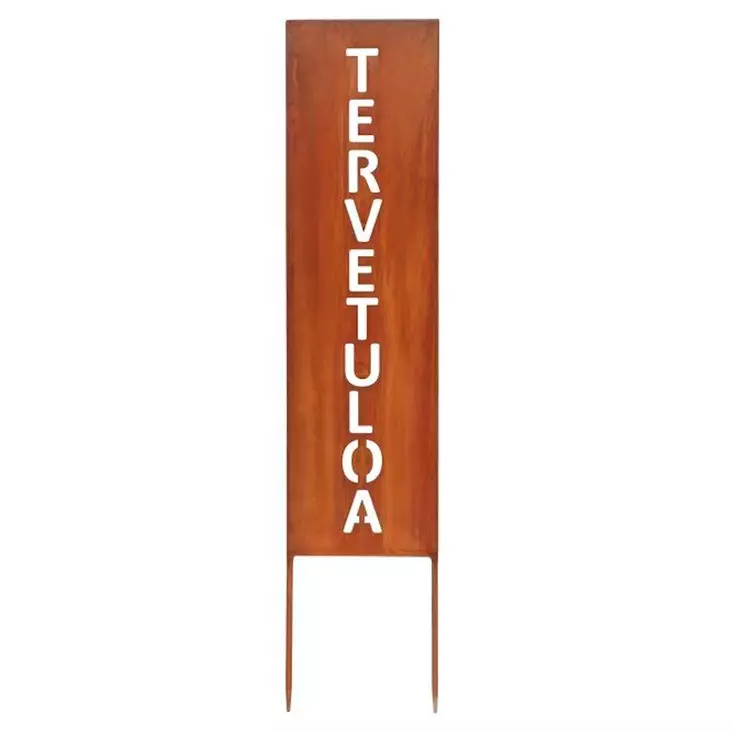 Puutarhakoriste kyltti Tervetuloa 90cm - Puutarhakoristeet - 6410416456881 - 1