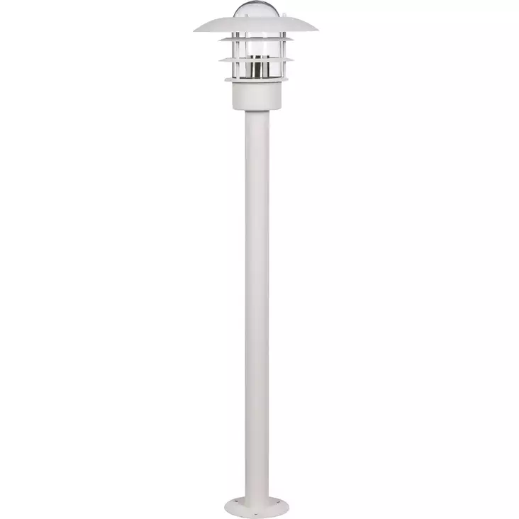 Pylväsvalaisin RAHOLA E27 IP44 valkoinen - Ulkovalaisimet - 6438140480521 - 1