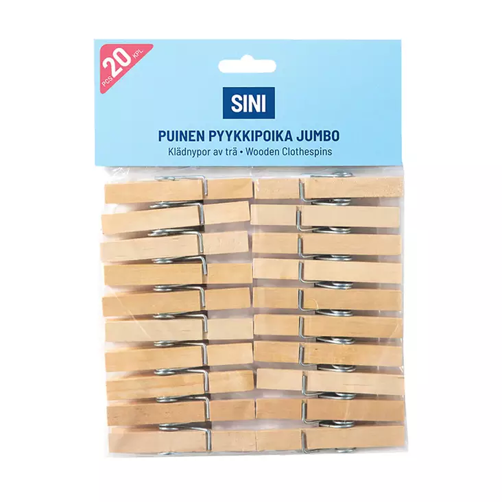 SINI PYYKKIPOIKA JUMBO PUINEN - Pyykkipojat - 7312280014251 - 1