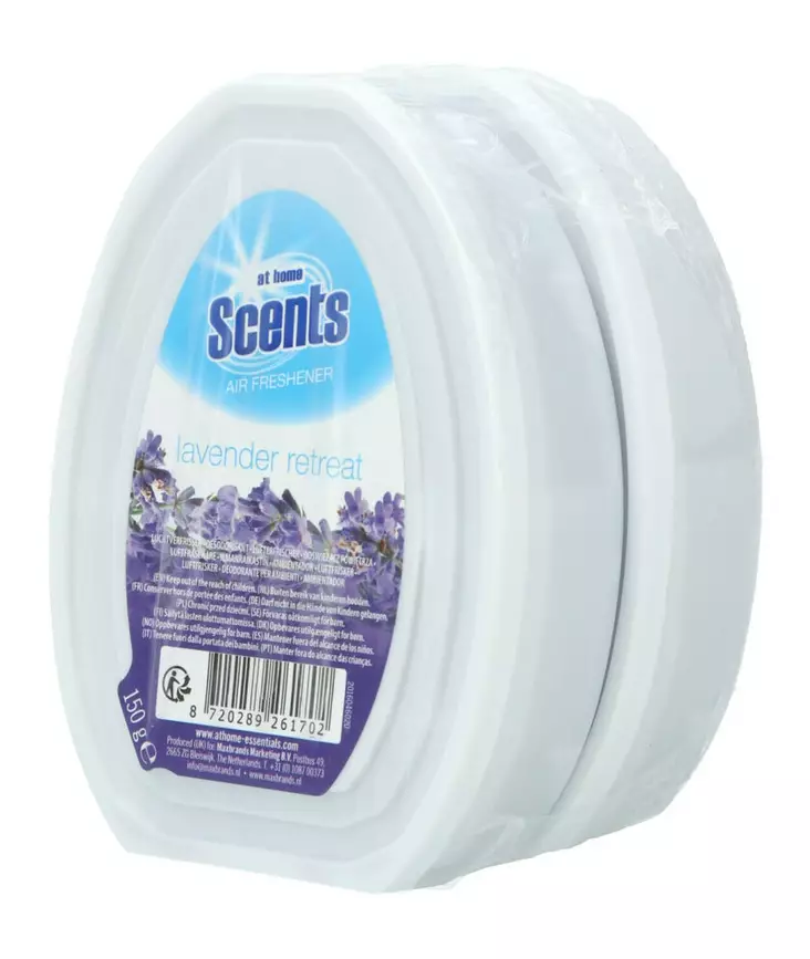 At Home Scents Gel Air Freshener 2x150gr Lavender Retreat - Huonetuoksut ja ilmanraikastimet - 8717825607001 - 1