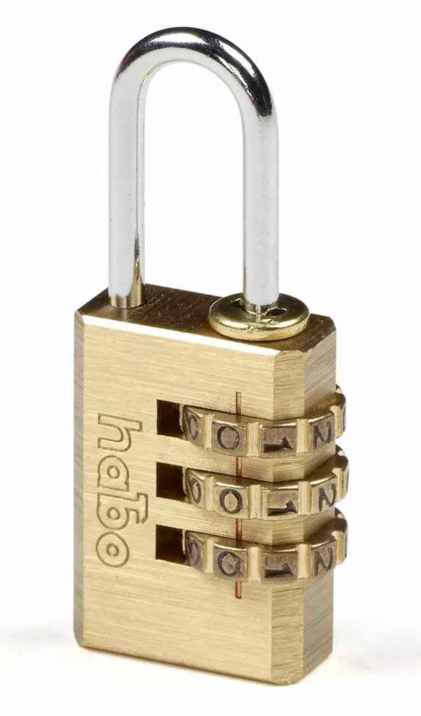 RIIPPULUKKO HABO 203-21 YHDISTELMÄ MESSINKI - Riippulukot, kassalippaat ja kassakaapit - 7317900173431 - 1