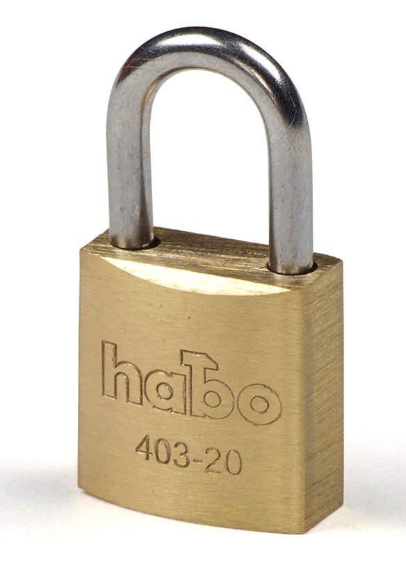 RIIPPULUKKO HABO 403-20 MESSINKI - Riippulukot, kassalippaat ja kassakaapit - 7317900173301 - 1