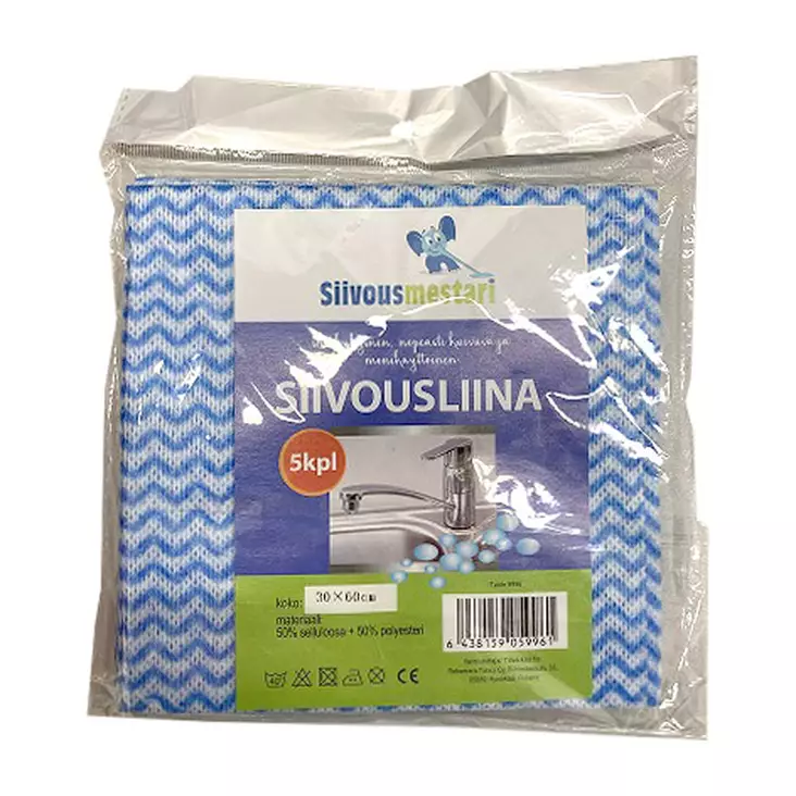 TISKIRÄTTI 5KPL 37*59CM - Siivousliinat ja rätit - 6438159059961 - 1