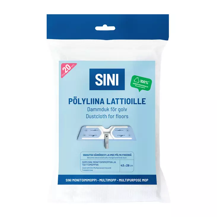 SINI PÖLYLIINA LAMINAATILLE 20-P - Pölyhuiskat - 6423800034671 - 1