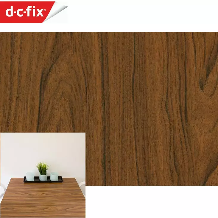 SISUSTUSKALVO D-C-Fix 346-0037 200x45cm Pähkinäpuu kontaktimuovi - Sisustuskalvot - 4007386040251 - 1