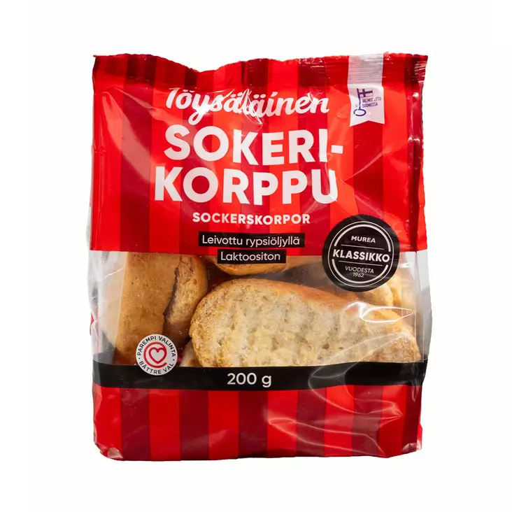 Töysäläinen sokerikorppu 200g - Leivät, keksit ja leivonnaiset - 6409590006821 - 1