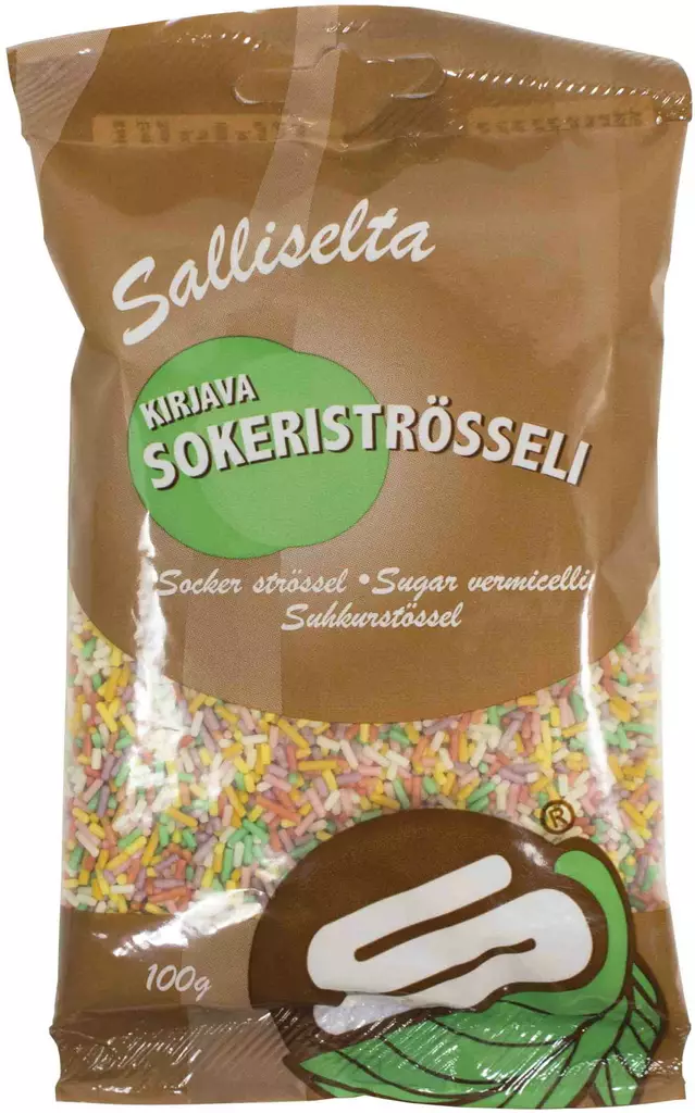 Sokeriströsseli kirjava 100G Sallinen - Leivonta-ainekset - 6436501038701 - 1