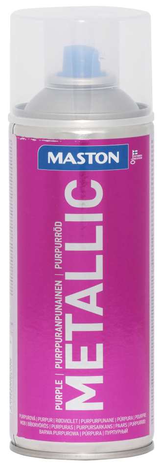 SPRAYMAALI METALLIC PURPPURANPUNAINEN 400ML MASTON - Spraymaalit - 6412492108111 - 1