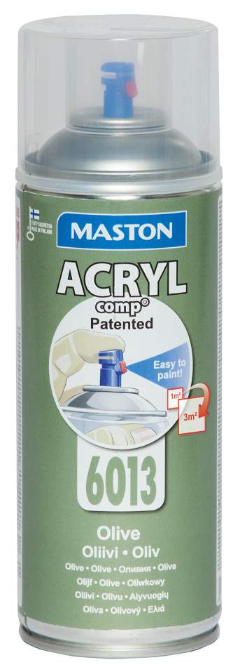 SPRAYMAALI OLIIVI ACRYLCOMP 6013 400ml MASTON - Spraymaalit - 6412490023041 - 1