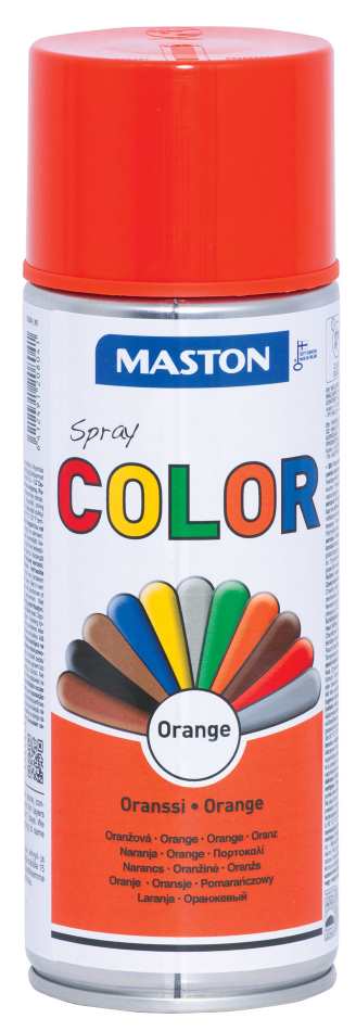 SPRAYMAALI ORANSSI 400ML MASTON COLOR - Spraymaalit - 6412491208041 - 1