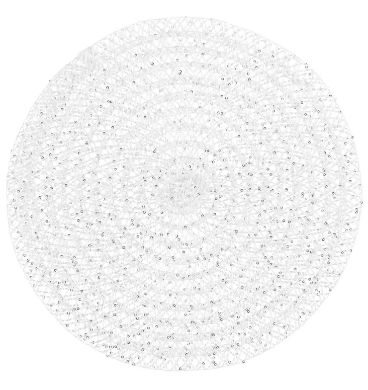 valkoinen paljettitabletti kattaus - Pöytätabletit - 6410416041551 - 1