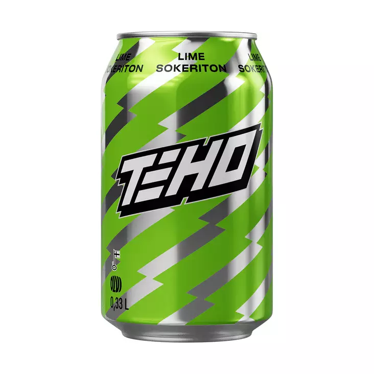 TEHO Lime energiajuoma sokeriton 0,33L - Energiajuomat - 6419800121701 - 1