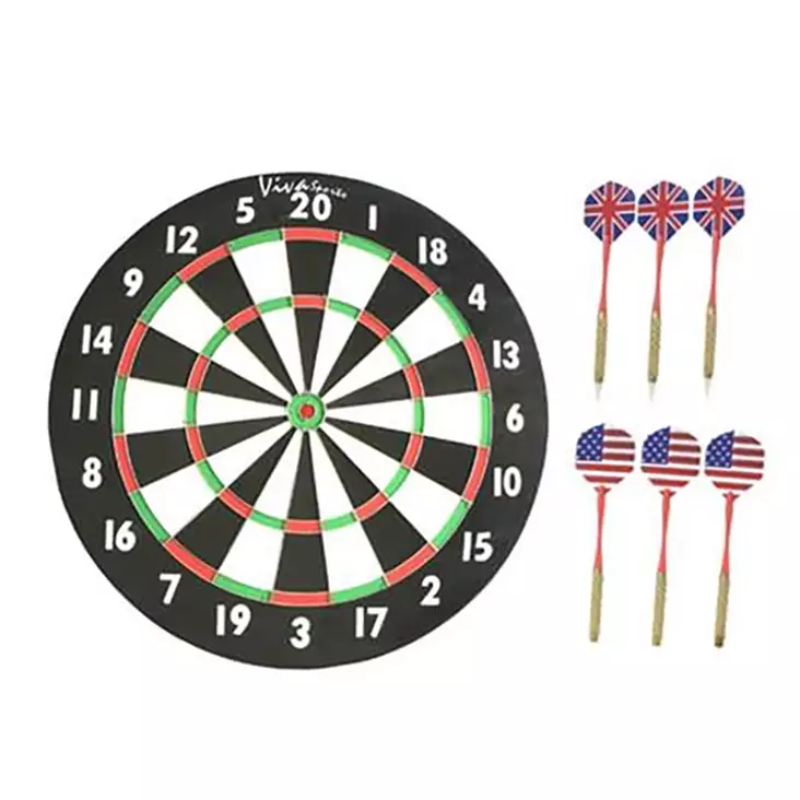 Tikkataulu Darts + tikat 6kpl - Tikkataulut ja tikat - 6438159012041 - 1