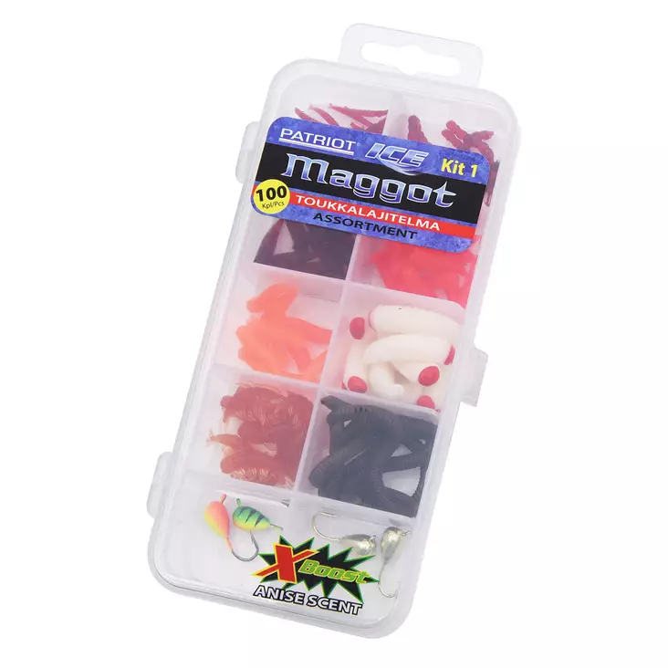 Patriot Ice Maggot toukkalajitelma 100kp - Pilkkitarvikkeet - 6417512540971 - 1
