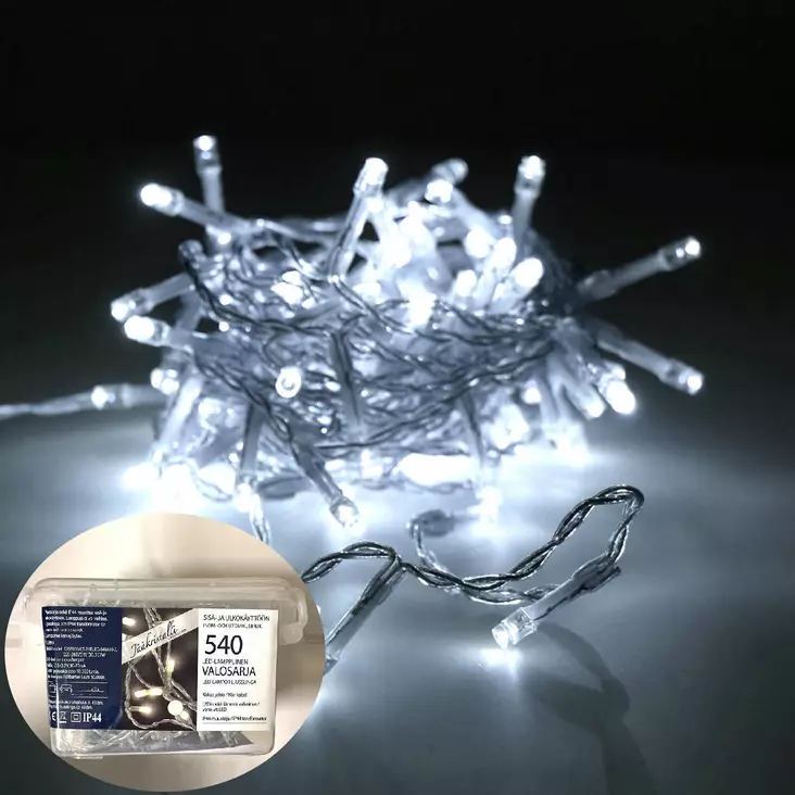 ULKOVALOSARJA LED 540Led Kylmä valkoinen - Valosarjat verkkovirta - 6438159125321 - 1