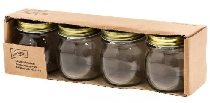 Umpiotölkki 4kpl 0,25L - Lasipullot, purkit ja säilöntä - 6410410112011 - 1